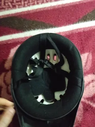 Casco Negro Medio Huevo