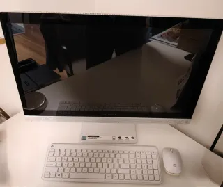 HP Pavilion 27 All-in-One PC Plata/Blanco