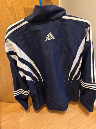 Chaqueta Vintage Adidas Azul y Blanca