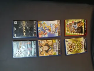 Lote 6 Juegos PS2: Black, Sonic, Buzz, Monkey Ball