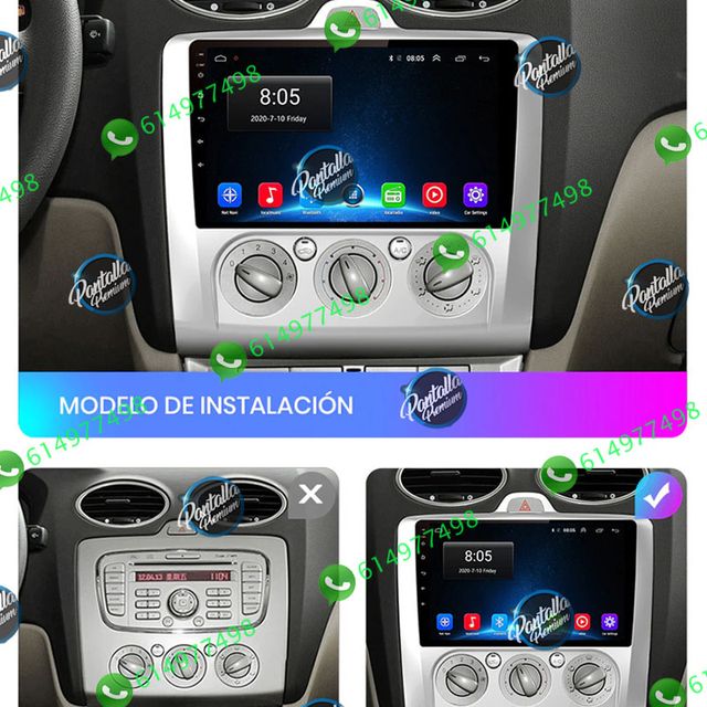 Radio Pantalla CARPLAY GPS USB para Ford Focus MK2