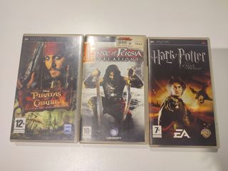Lote 3 giochi PSP: Pirati dei Caraibi, Prince Persia, Harry Potter