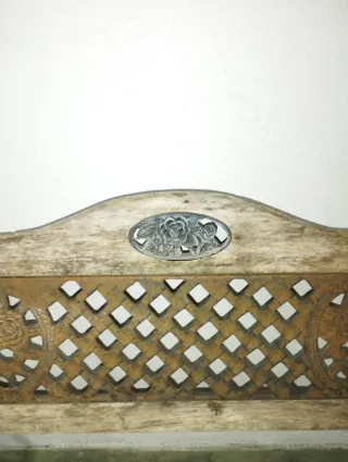 Banco de jardín hierro fundido y madera, ( forja )