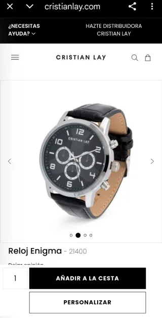 Reloj Estigma para hombre - esfera negra