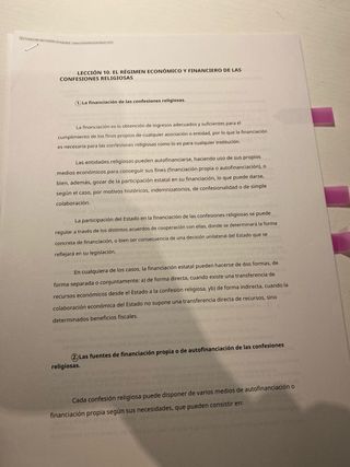 Apuntes Derecho Eclesiástico UV