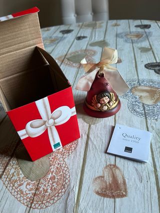 Campana Thun Angelo Rosso Oro Ceramica