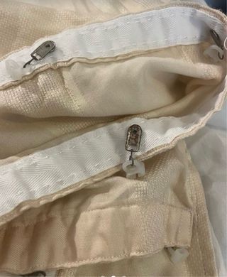 3 Tende Beige/Bianche 1,40x2,75