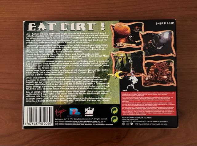 Earthworm Jim SNES (Super Nintendo)