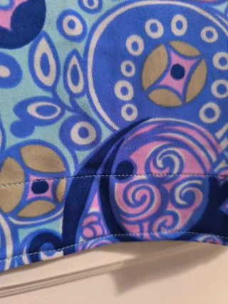 Polo vintage estampado psicodélico