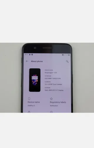 OnePlus 5 (6GB RAM / 64GB) Negro