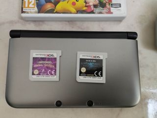 Nintendo 3DS XL Plata + 3 Juegos