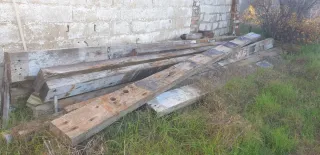 Vigas de madera de teca 6m