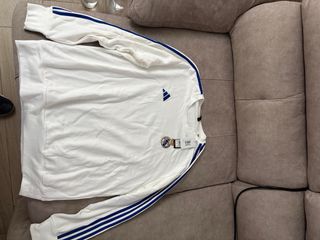 Sudadera Adidas Real Madrid Blanca