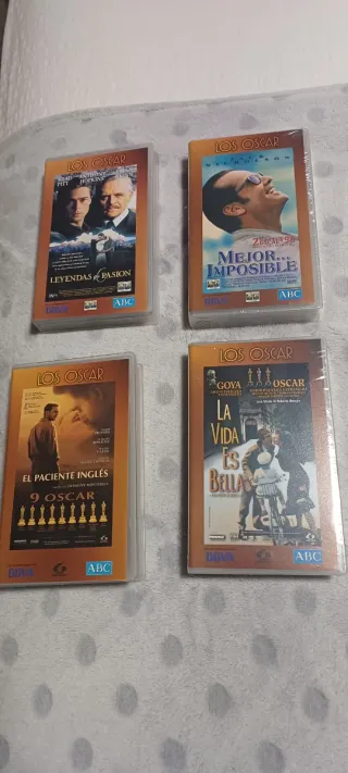 Lote 4 Películas VHS Los Oscar