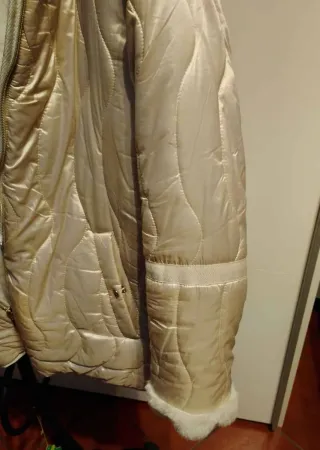 Giubbotto bambina 11/12 anni colore perla. Double