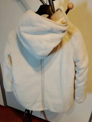 Giubbotto bambina 11/12 anni colore perla. Double