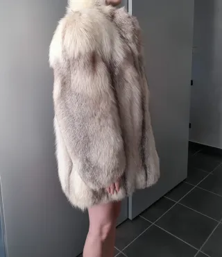 Pelliccia Volpe Argentata Canadese Vintage