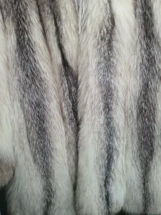 Pelliccia Volpe Argentata Canadese Vintage
