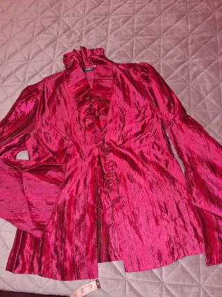 Blusa rosa fusia para ocasiones especiales