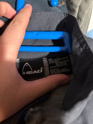 Chaqueta Vintage Head Negra y Naranja