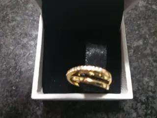 Anillo Pandora Oro Entrelazado