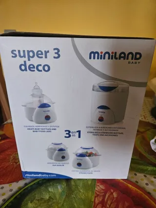 Miniland Super 3 Deco Calentador Esterilizador