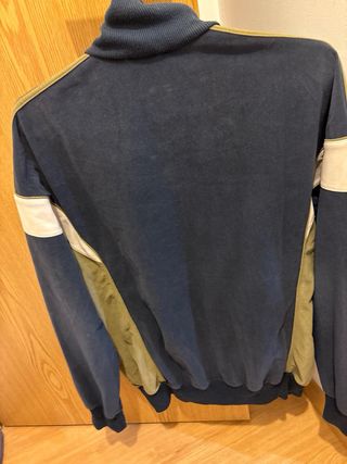 Chaqueta Adidas Vintage Azul y Verde Oliva