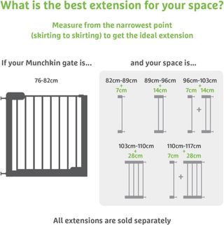 Barrera 76-82cm Extension 14cm Extension 7cm