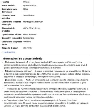 Telescopio Astronomico Qnluco