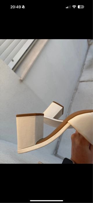 Sandalias tacón mule Lefties talla 40