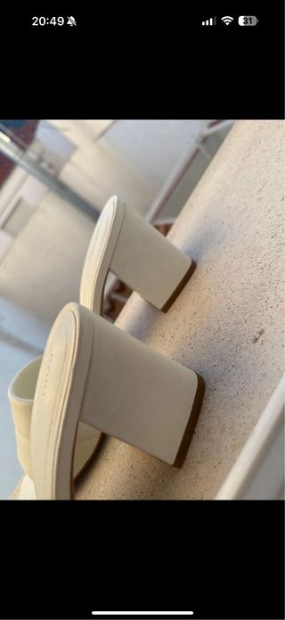 Sandalias tacón mule Lefties talla 40