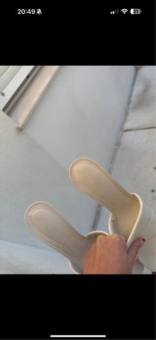 Sandalias tacón mule Lefties talla 40