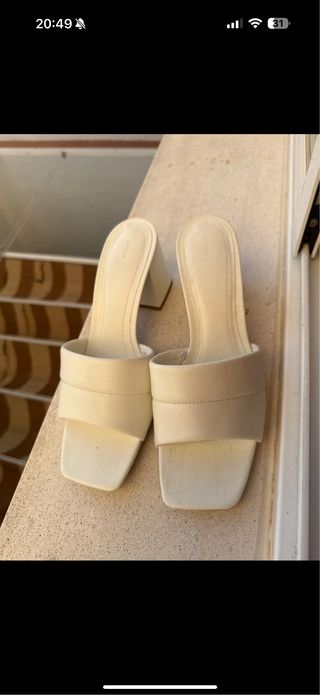 Sandalias tacón mule Lefties talla 40