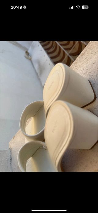 Sandalias tacón mule Lefties talla 40