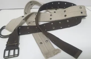 Lote 2 cinturones tela mujer