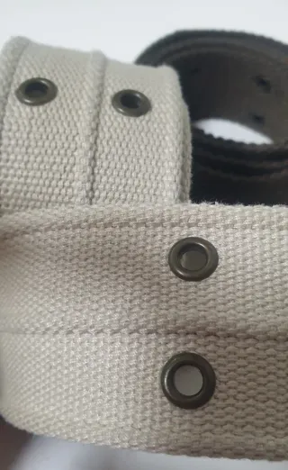 Lote 2 cinturones tela mujer