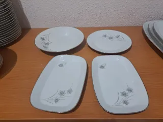 Vajilla Santa Clara porcelana flores