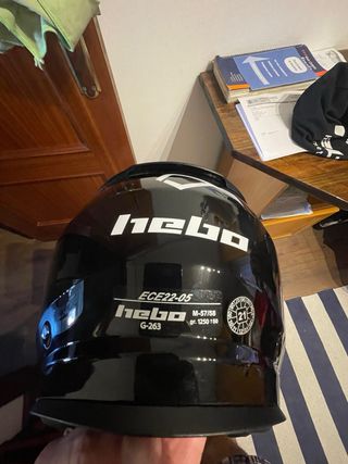 Casco de moto HEBO negro