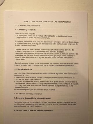 Apuntes Derecho Civil UV