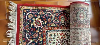 Alfombra grande de lana clásica (240 x 240 cm)