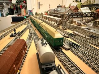 DB DR Spur Minitrix Set 4 Coches Dos Pisos