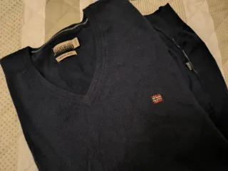 Jerseis Napapijri Lana. Cuello Pico XXL.