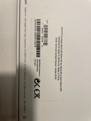 Apple Watch SE Azul/Plata