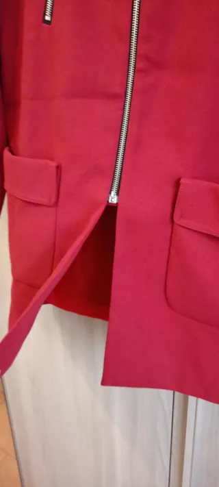 Cappottino Kontatto Rosso Zip Tg M