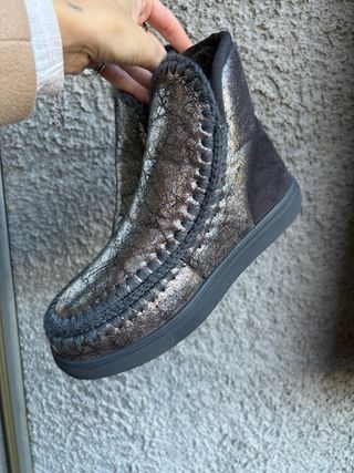 Stivaletti Tiurai foderati neri/argento