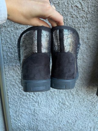 Stivaletti Tiurai foderati neri/argento