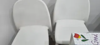 Silla alta infantil blanca