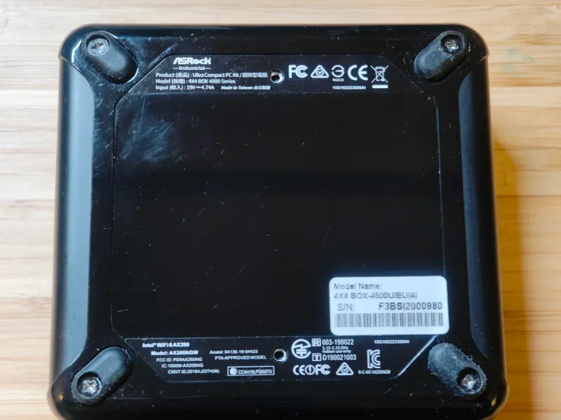 ASRock 4X4 BOX-4500U Mini PC Ryzen afbeelding 5