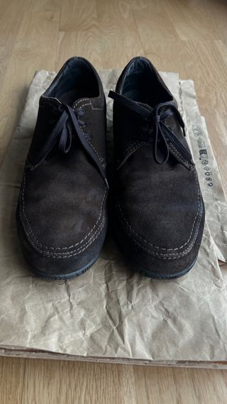 Mocasines marrones de ante “Geox”