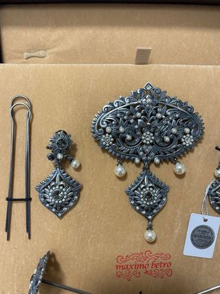 NUEVO Aderezo Fallera Plata Máximo Betro